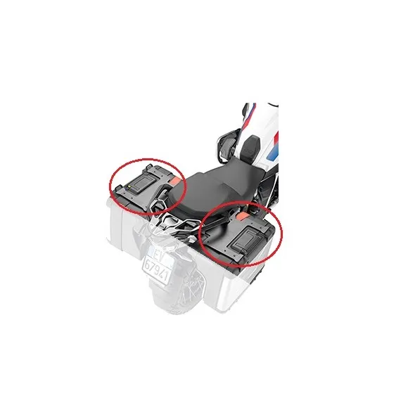 Par de Bases de Acero, Negras, Givi S375 para Maletas Originales, Bmw R 1250 GS, R 1200 GS - 1 Par de Bases de Acero, Negras, Givi S375 para Maletas Originales, Bmw R 1250 GS, R 1200 GS - 1