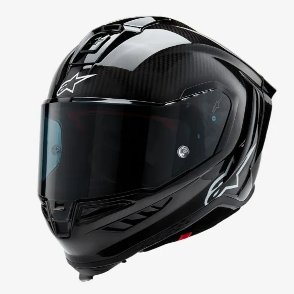 Casco de Moto Integral Alpinestars Supertech R10 Solid Negro Brillante 82001241902 - 1 Casco de Moto Integral Alpinestars Supertech R10 Solid Negro Brillante 82001241902 - 1