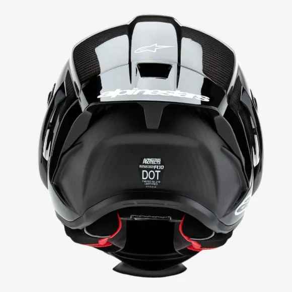 Casco de Moto Integral Alpinestars Supertech R10 Solid Negro Brillante 82001241902 - 7 Casco de Moto Integral Alpinestars Supertech R10 Solid Negro Brillante 82001241902 - 7