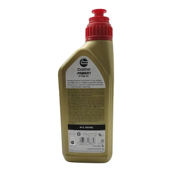 Castrol Power 1 4T 10W-30 Engine Oil Lubricant, 1 Liter Bottle - 2