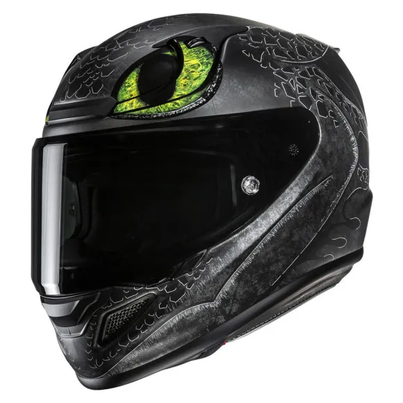 HJC RPHA12 Toothless Universal Full-Face Motorcycle Helmet - Black - 3 HJC RPHA12 Toothless Universal Full-Face Motorcycle Helmet - Black - 3