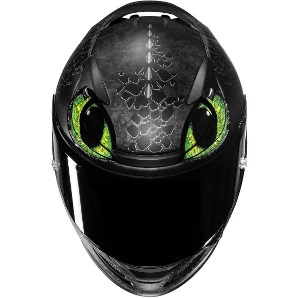 HJC RPHA12 Toothless Universal Full-Face Motorcycle Helmet - Black - 4 HJC RPHA12 Toothless Universal Full-Face Motorcycle Helmet - Black - 4