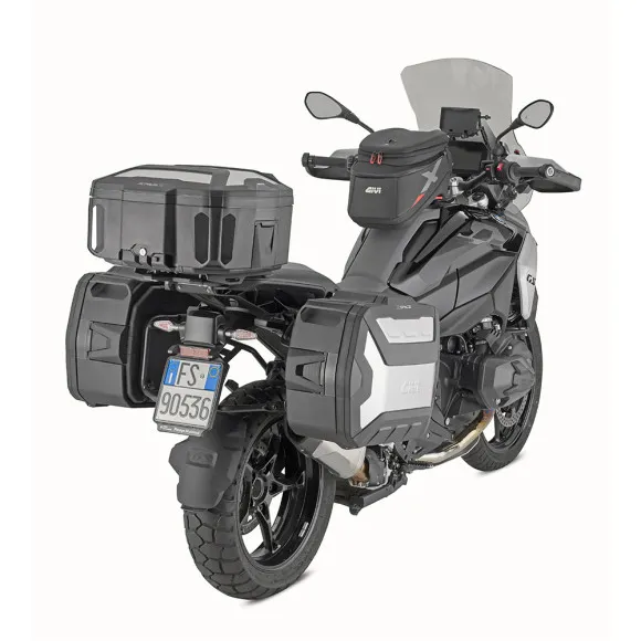 Valise extensible Monokey Givi XP01AAA XSpace noire avec couvercle en aluminium - 6
