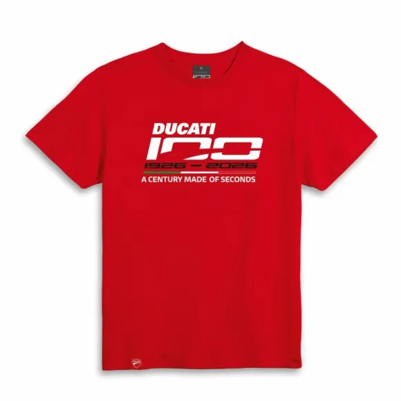 T-Shirt da Uomo Ducati One Hundred Centenario Red - 1 T-Shirt da Uomo Ducati One Hundred Centenario Red - 1