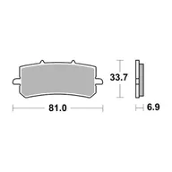 Pair of Front Brake Pads SBS 962RST, J Juan / OVERBIKES Brera E5 - 2 Pair of Front Brake Pads SBS 962RST, J Juan / OVERBIKES Brera E5 - 2