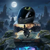 Casco de Moto Integral HJC RPHA12 Toothless Universal - Black - 1 Casco de Moto Integral HJC RPHA12 Toothless Universal - Black - 1