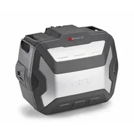 Givi XP01AAA XSpace expandable Monokey case in black with aluminum cover - 1 Givi XP01AAA XSpace expandable Monokey case in black with aluminum cover - 1