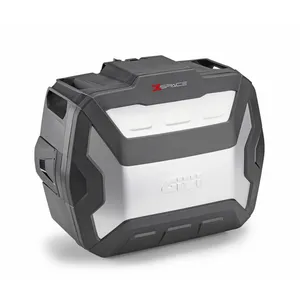 Valise extensible Monokey Givi XP01AAA XSpace noire avec couvercle en aluminium