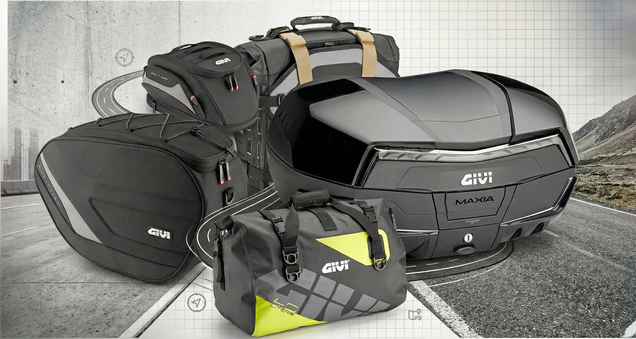 Banner borse Givi grigio