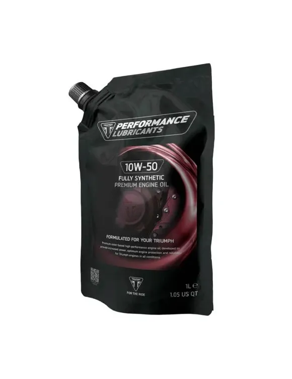 Triumph - Huile moteur entièrement synthétique 10W-50, 1 litre pour Bonneville T100 / T120 (PLFS23001-1050)