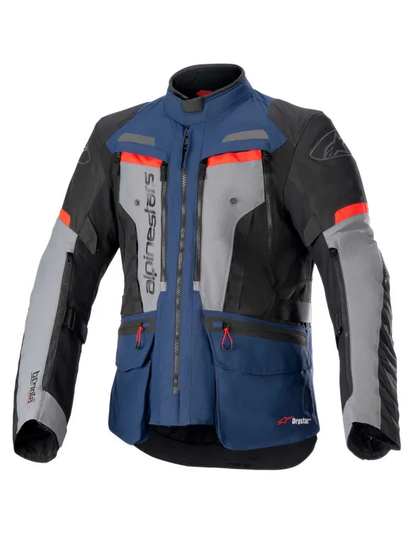 Alpinestars Bogotà Pro Drystar® Men's Motorcycle Jacket Black/Grey/Blue 32070237093